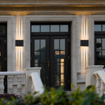 Vector Sharp-Beam Sconce – Modern Waterproof LED Up & Down Outdoor Light