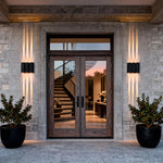 Vector Sharp-Beam Sconce – Modern Waterproof LED Up & Down Outdoor Light