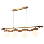 Sinuara Ribbon Globe Linear Chandelier