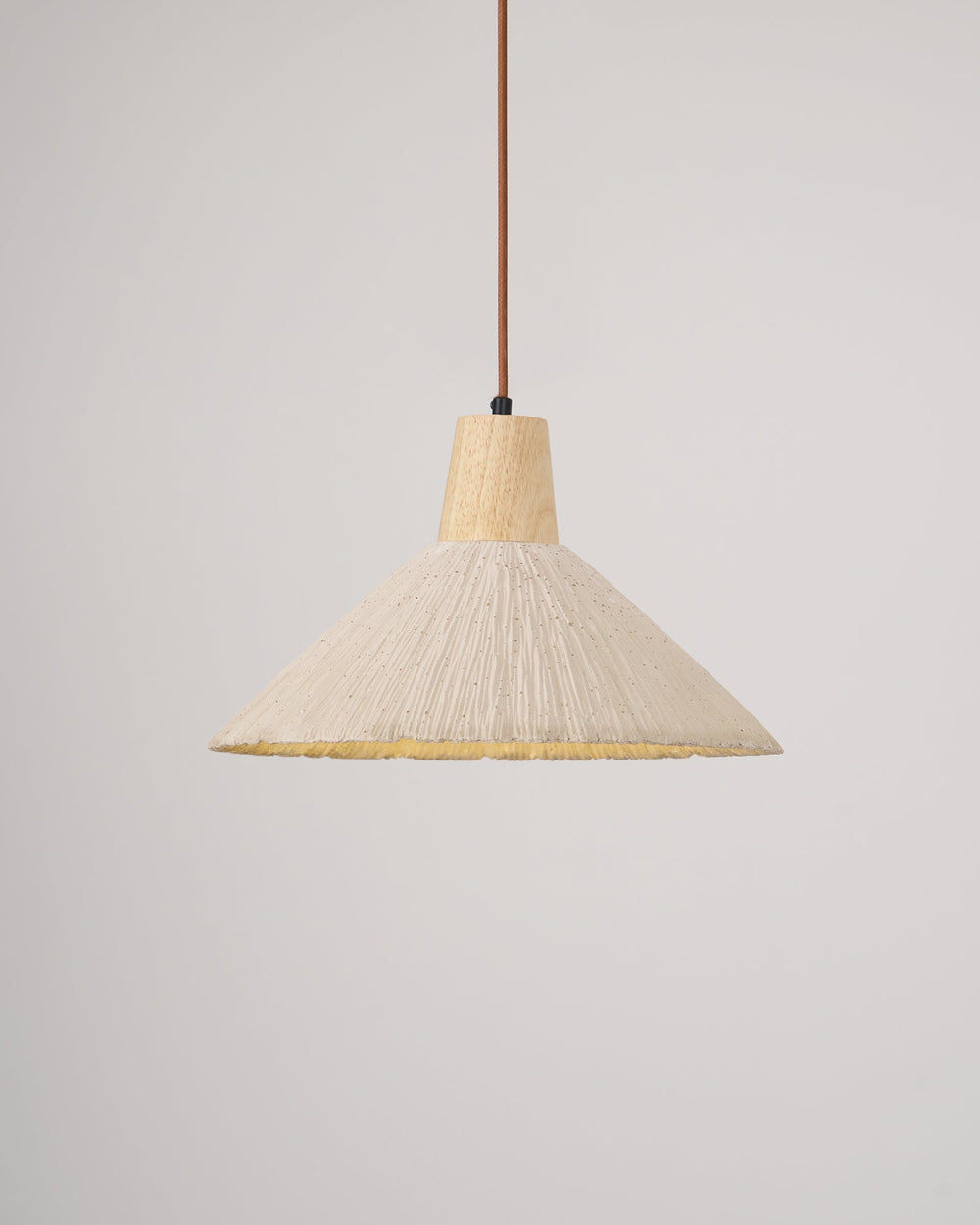Concrete Pleated Pendant Lamp