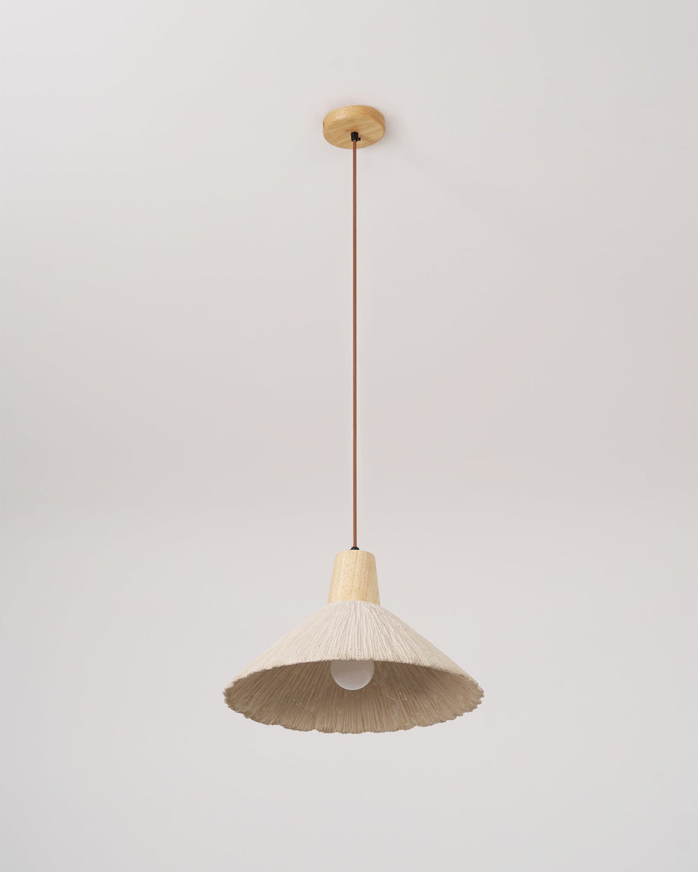 Concrete Pleated Pendant Lamp
