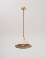 Concrete Pleated Pendant Lamp