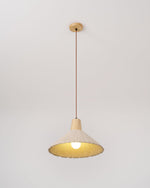 Concrete Pleated Pendant Lamp