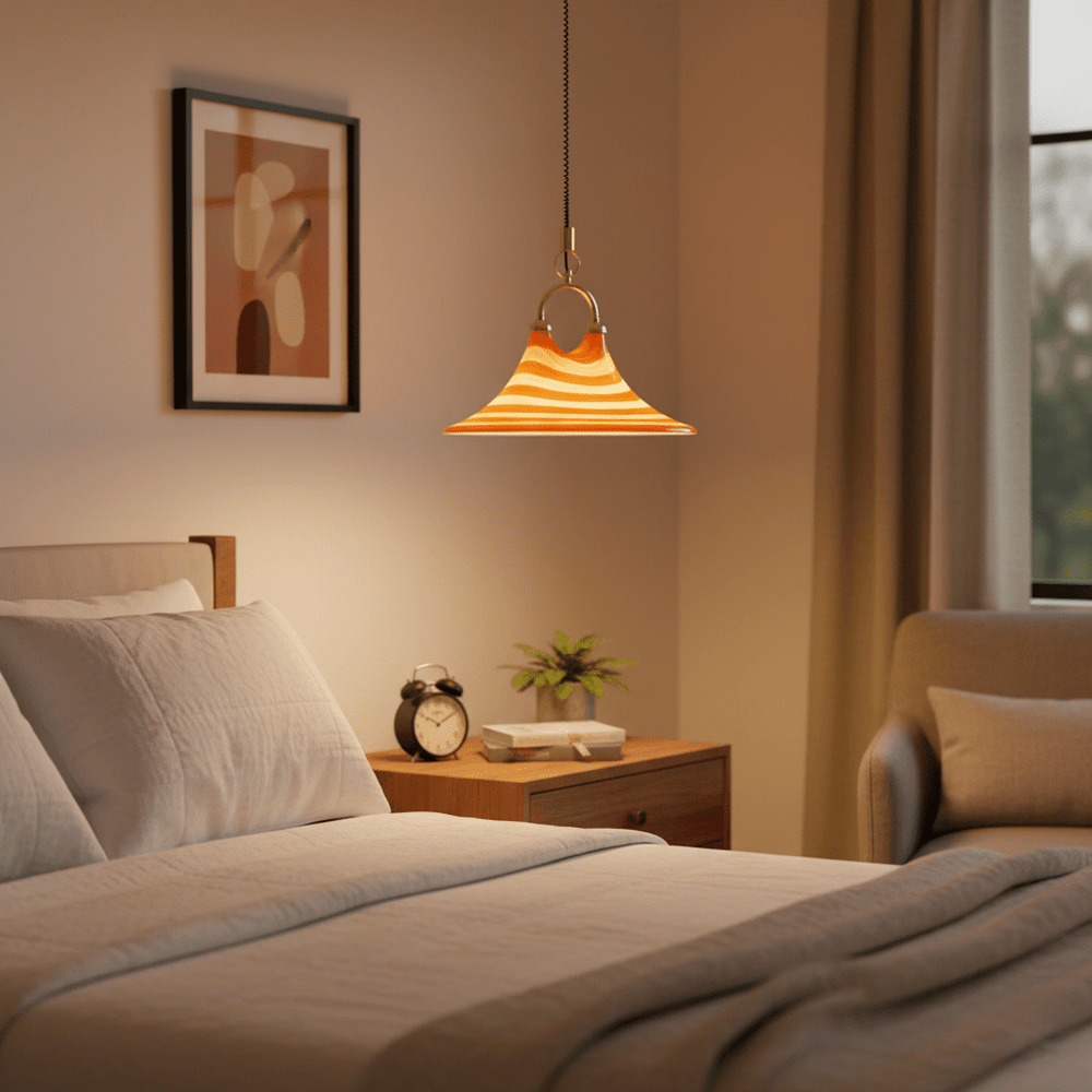 Solari Swirl Glass Pendant Light
