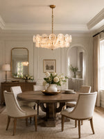 Solaris Disc Glass Chandelier