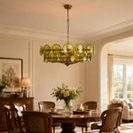 Solaris Disc Glass Chandelier