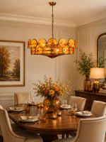 Solaris Disc Glass Chandelier
