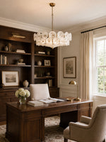 Solaris Disc Glass Chandelier