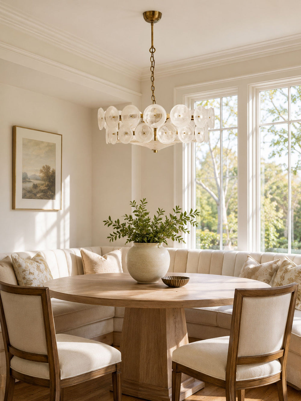 Solaris Disc Glass Chandelier