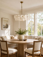 Solaris Disc Glass Chandelier