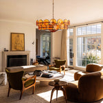 Solaris Disc Glass Chandelier