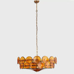 Solaris Disc Glass Chandelier