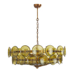 Solaris Disc Glass Chandelier