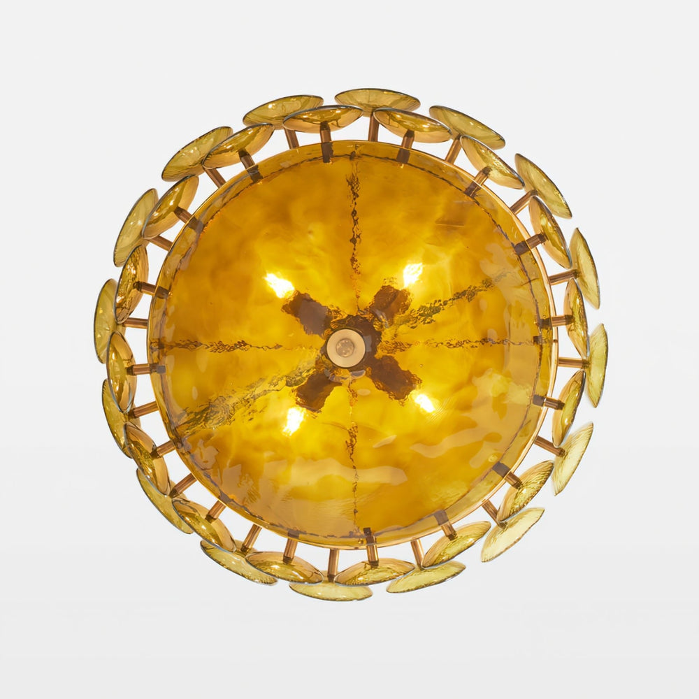 Solaris Disc Glass Chandelier