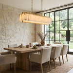 Solstice Bar Alabaster Chandelier