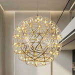 Silver Spark Ball Pendant Light