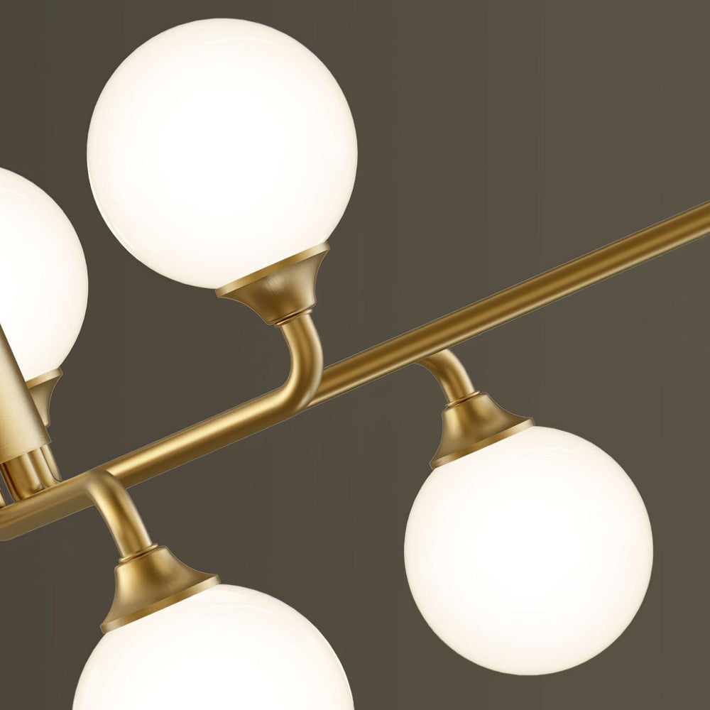 Staggered Glass Globes Chandelier