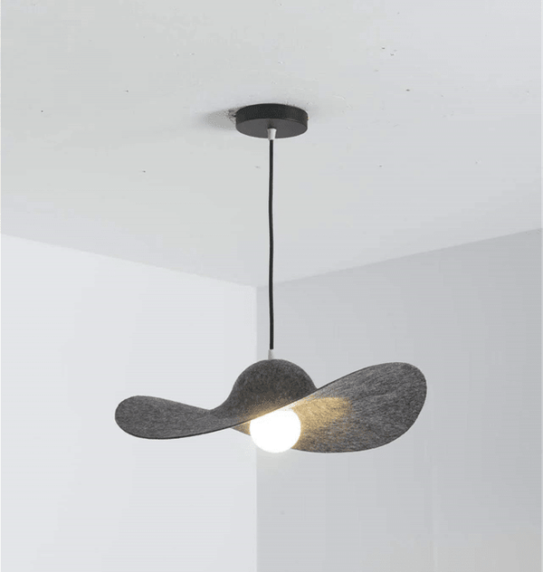 Straw Hat Acoustic Pendant Light