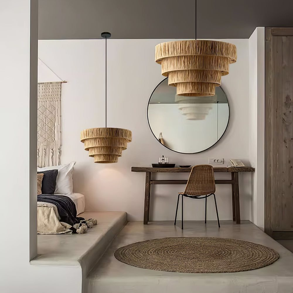 Straw Art Pendant Light