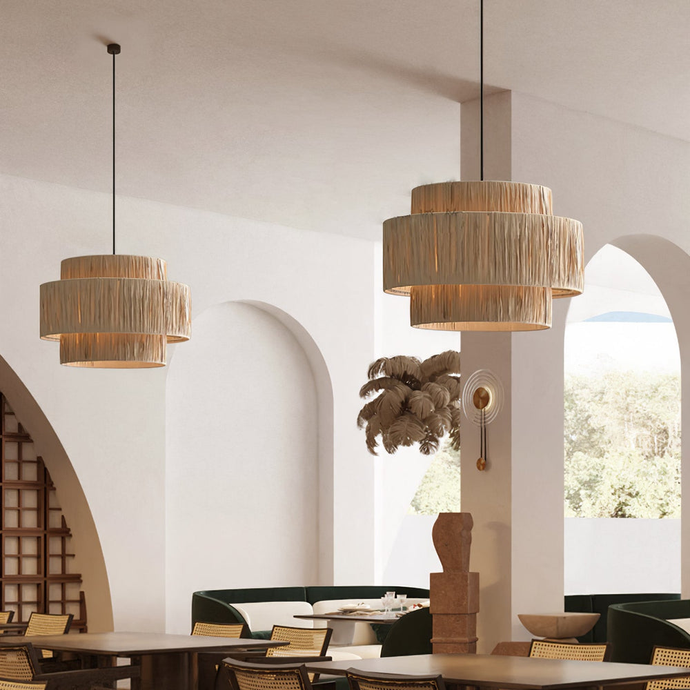 Straw Art Pendant Light