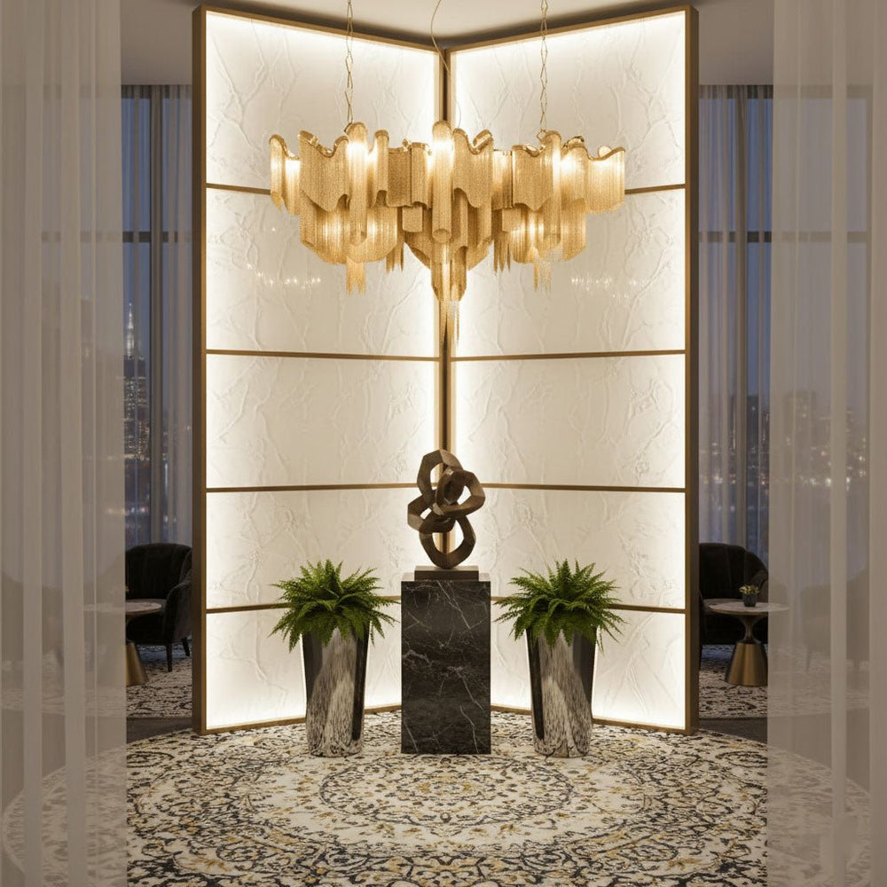 Stream Chain Chandelier