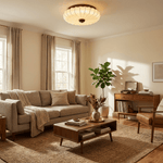 Stretch Fabric Petal Flush Mount