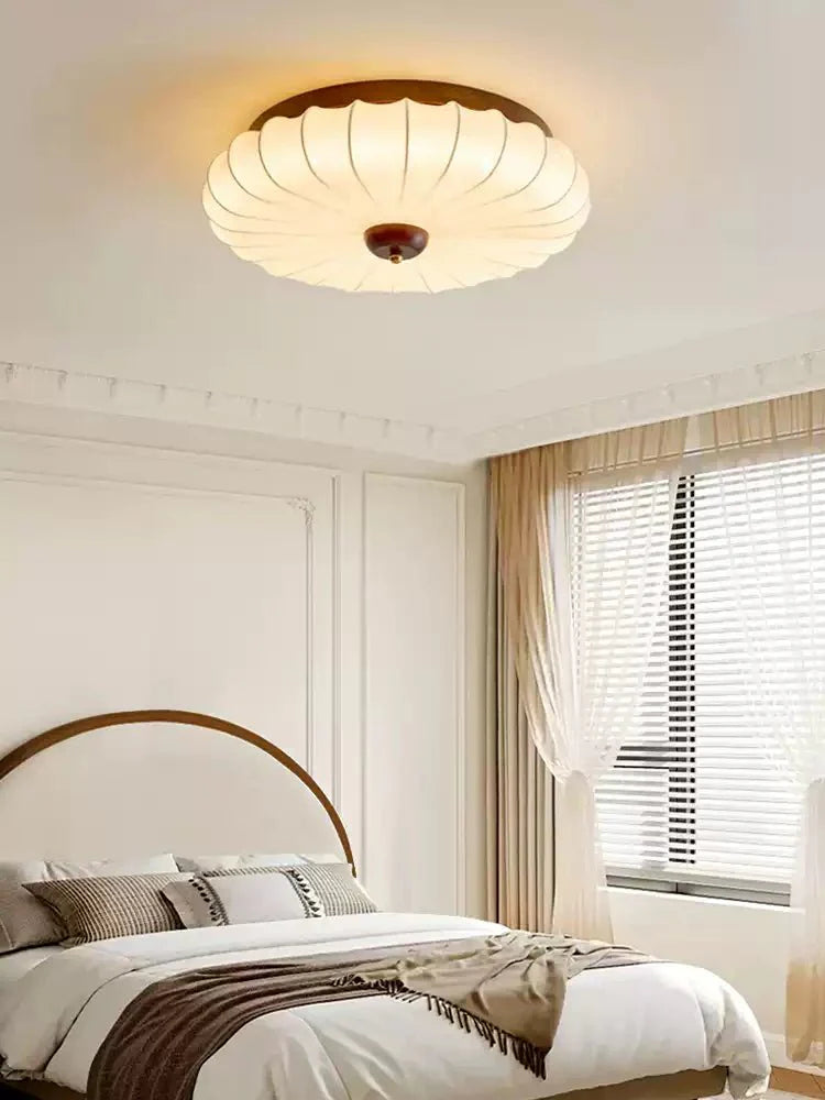 Stretch Fabric Petal Flush Mount