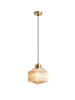 Striped Spinning Top Pendant Light