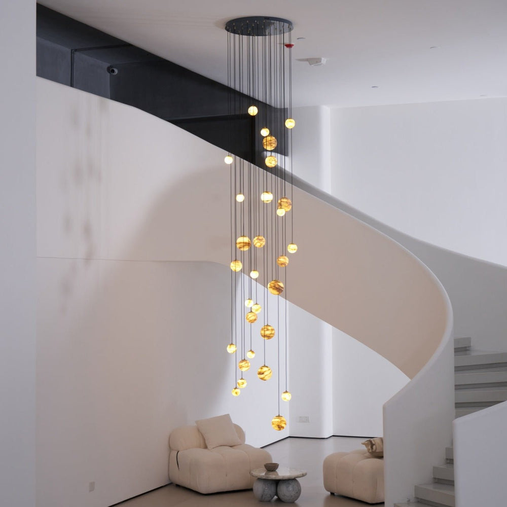 Sultana Alabaster Cluster Chandelier