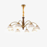 Swedish Modern Gold Chandelier