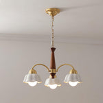 Swedish Modern Gold Chandelier