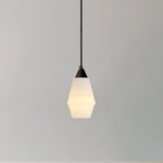 Faceted Alabaster Cluster Chandelier