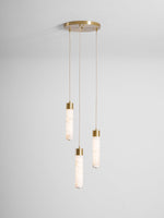 Alabaster Tala Brass Pendant Lamp