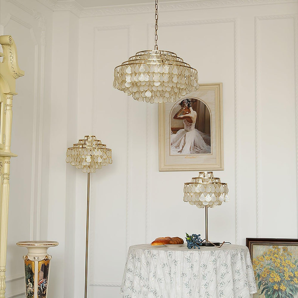 Teardrops Shell Chandelier