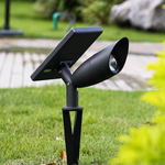 TerraBeam Solar Garden Spotlight – Waterproof Outdoor Landscape, Tree & Pathway Light