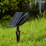 TerraBeam Solar Garden Spotlight – Waterproof Outdoor Landscape, Tree & Pathway Light