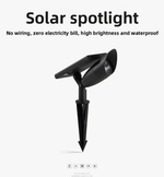 TerraBeam Solar Garden Spotlight – Waterproof Outdoor Landscape, Tree & Pathway Light