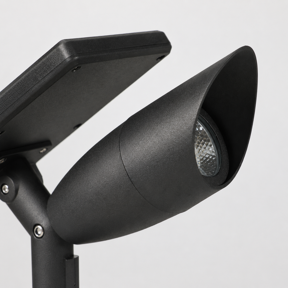 TerraBeam Solar Garden Spotlight – Waterproof Outdoor Landscape, Tree & Pathway Light
