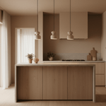 Textured Travertine Gourd Pendant Light