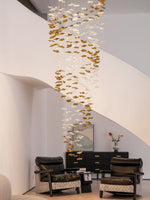 Tidal Art Glass Cluster Pendant – Sculptural Multi-Light