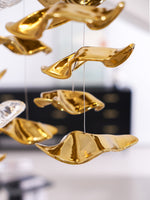Tidal Art Glass Cluster Pendant – Sculptural Multi-Light