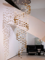 Tidal Art Glass Cluster Pendant – Sculptural Multi-Light