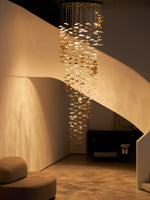 Tidal Art Glass Cluster Pendant – Sculptural Multi-Light