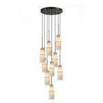 Tiered Alabaster Cluster Chandelier