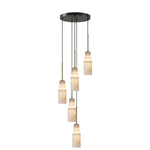 Tiered Alabaster Cluster Chandelier