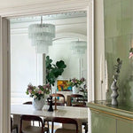 Tiered Tube Glass Chandelier