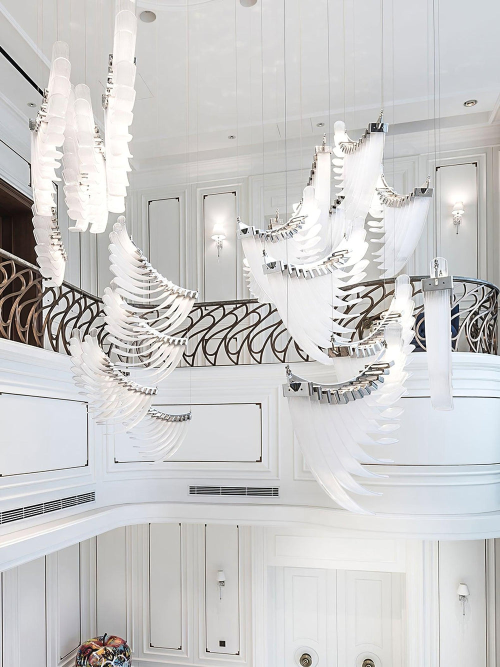 Palmette Tiered Chandelier – Leaf-Motif Statement