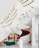Palmette Tiered Chandelier – Leaf-Motif Statement