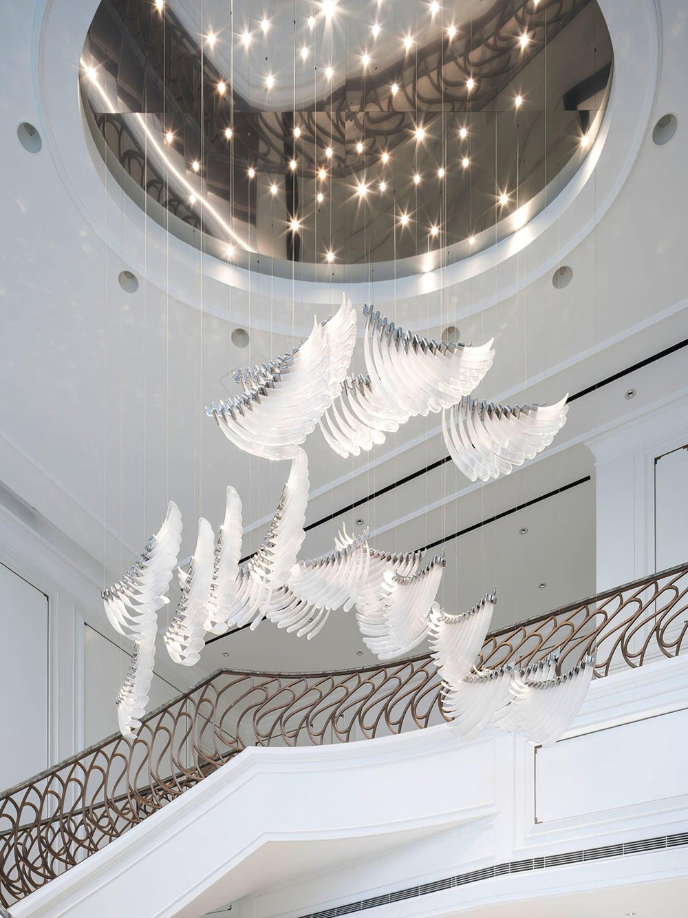 Palmette Tiered Chandelier – Leaf-Motif Statement
