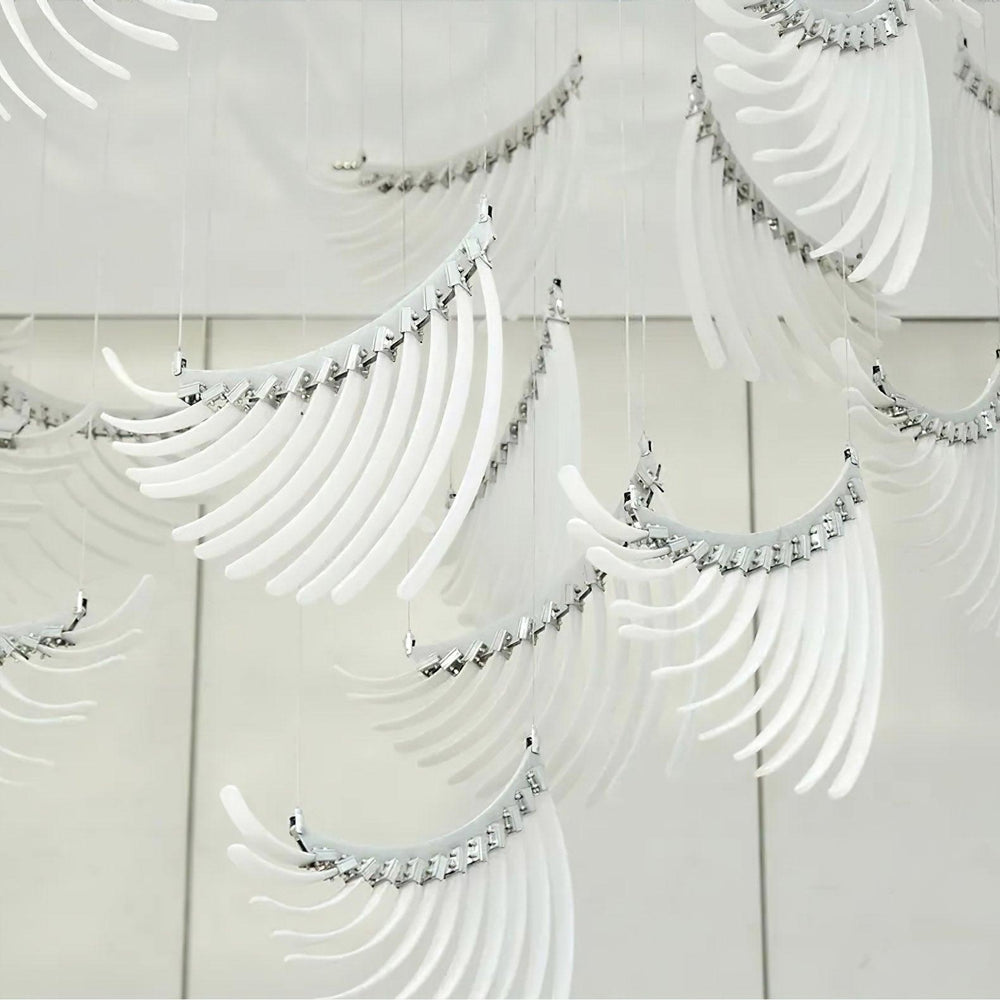 Palmette Tiered Chandelier – Leaf-Motif Statement